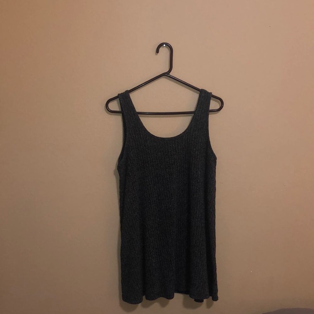 Grey sweater dress